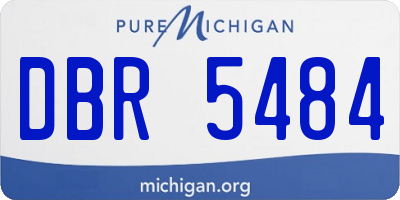 MI license plate DBR5484