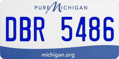 MI license plate DBR5486
