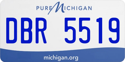 MI license plate DBR5519