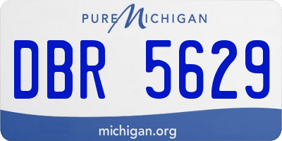 MI license plate DBR5629