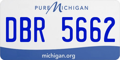 MI license plate DBR5662