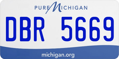 MI license plate DBR5669