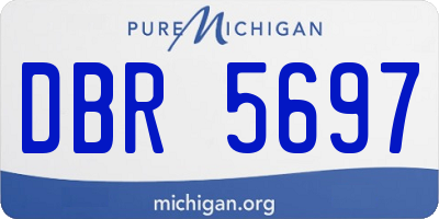 MI license plate DBR5697