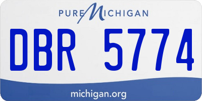 MI license plate DBR5774