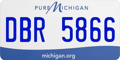 MI license plate DBR5866