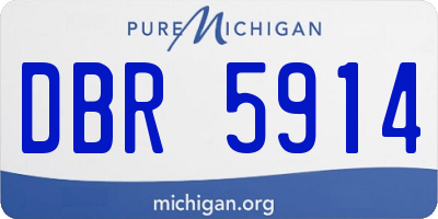 MI license plate DBR5914
