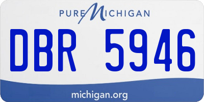 MI license plate DBR5946