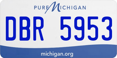 MI license plate DBR5953