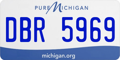 MI license plate DBR5969