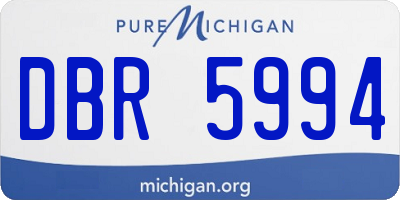 MI license plate DBR5994
