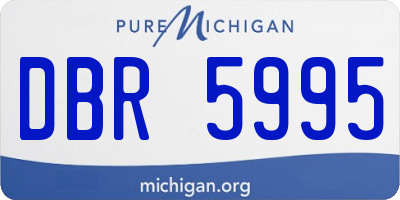 MI license plate DBR5995