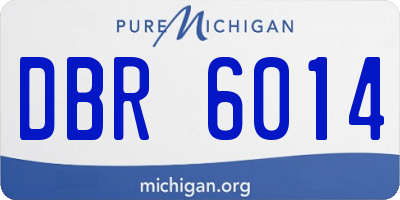 MI license plate DBR6014