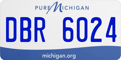 MI license plate DBR6024