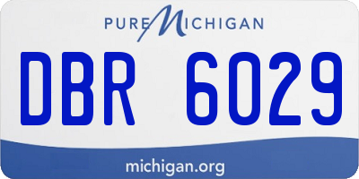 MI license plate DBR6029