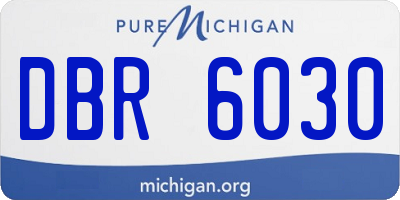 MI license plate DBR6030