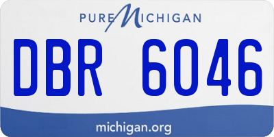 MI license plate DBR6046