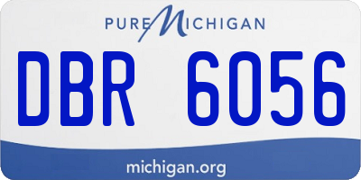 MI license plate DBR6056