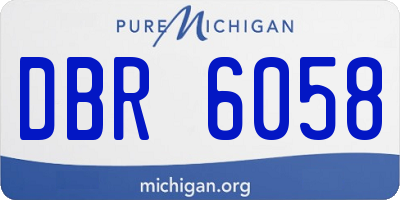 MI license plate DBR6058