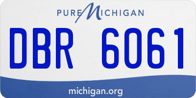 MI license plate DBR6061