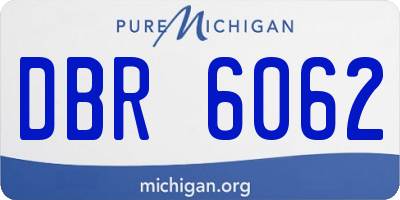 MI license plate DBR6062