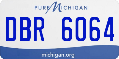 MI license plate DBR6064