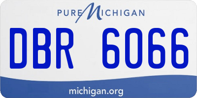 MI license plate DBR6066