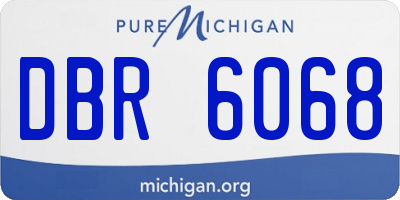 MI license plate DBR6068