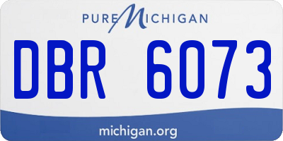 MI license plate DBR6073