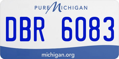 MI license plate DBR6083
