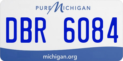 MI license plate DBR6084