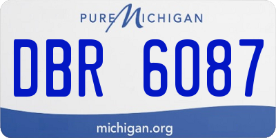 MI license plate DBR6087