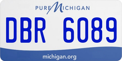 MI license plate DBR6089