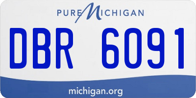 MI license plate DBR6091