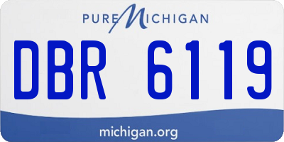 MI license plate DBR6119