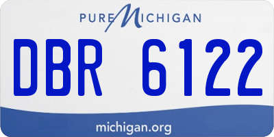 MI license plate DBR6122