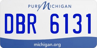 MI license plate DBR6131