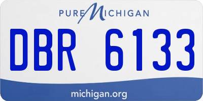 MI license plate DBR6133