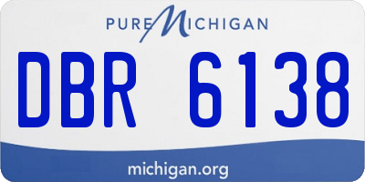 MI license plate DBR6138