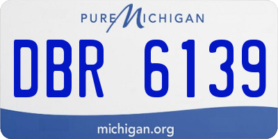 MI license plate DBR6139