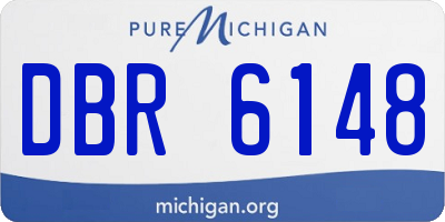 MI license plate DBR6148
