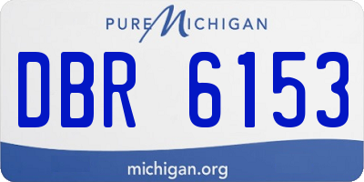 MI license plate DBR6153