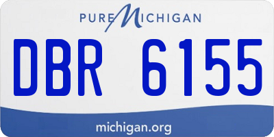 MI license plate DBR6155