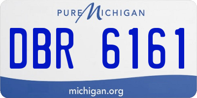 MI license plate DBR6161