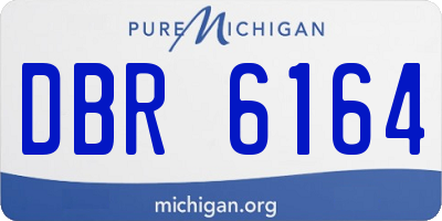 MI license plate DBR6164