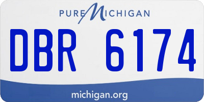 MI license plate DBR6174