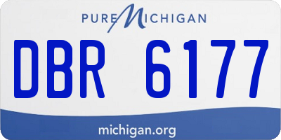 MI license plate DBR6177