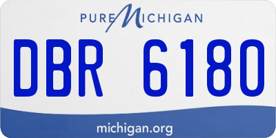 MI license plate DBR6180