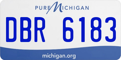 MI license plate DBR6183