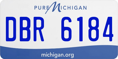 MI license plate DBR6184