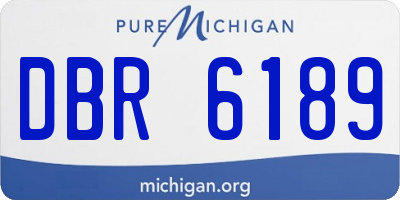 MI license plate DBR6189